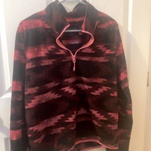 Aeropostale Black and red Sherpa